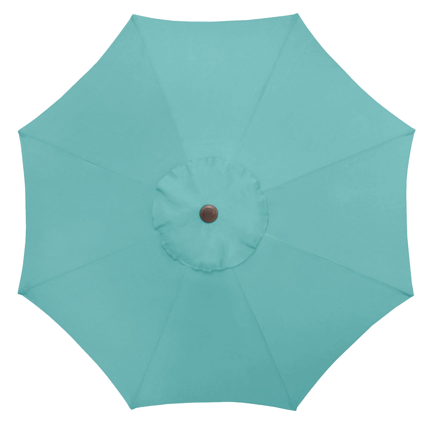 BrylaneHome Outdoor Tilt-And-Crank Umbrella With 8 Sturdy Steel Ribs Heavy Duty Fade-Resistant Tilting Shade Patio Garden Backyard Décor Pool Home
