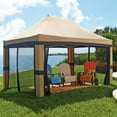 thumbnail image 1 of BrylaneHome Oversized 10'X20' Instant Pop Up Gazebo With Screen, 1 of 1