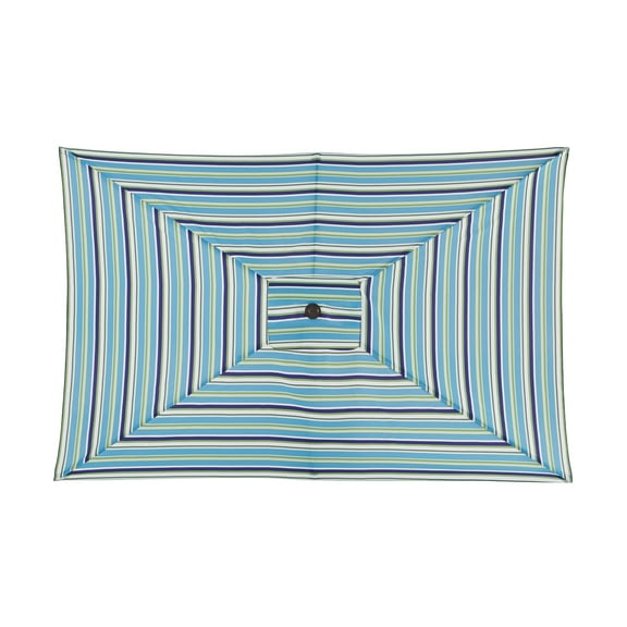 BrylaneHome 61/2' X 10' Oversized Rectangular Umbrella