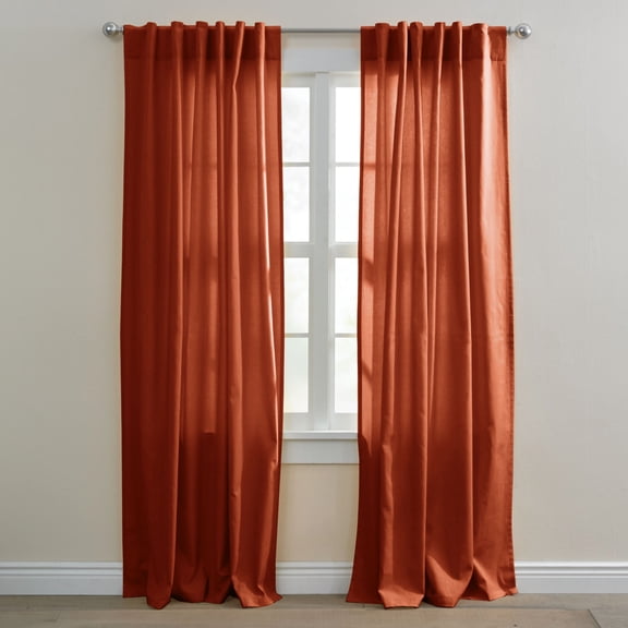 BrylaneHome Poly Cotton Canvas Back-Tab Panel