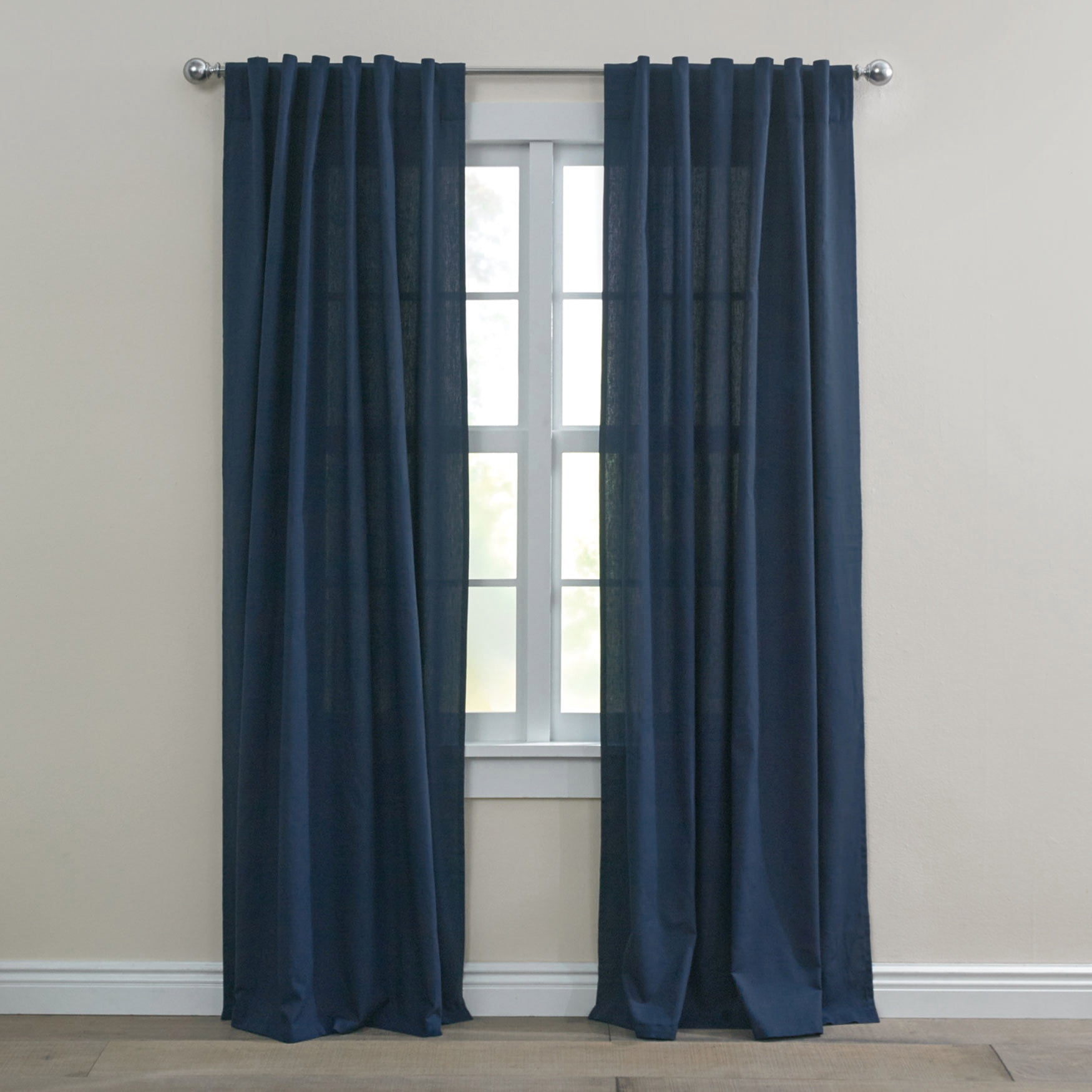 BrylaneHome Poly Cotton Canvas Back-Tab Panel - Walmart.com