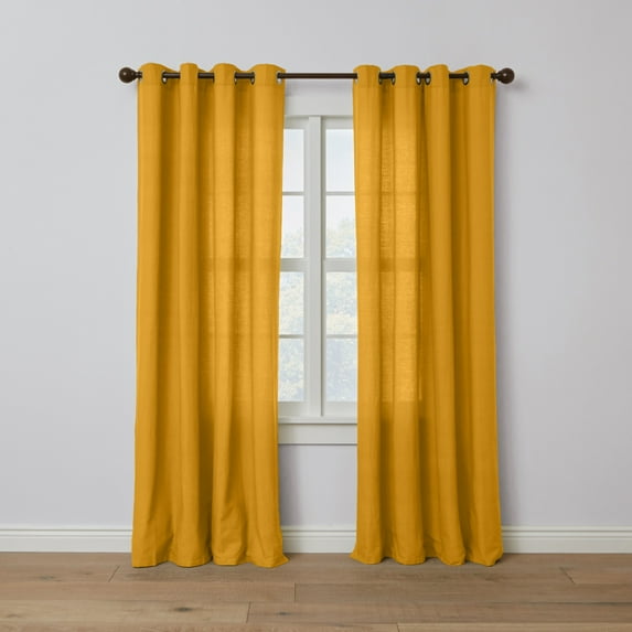 BrylaneHome Poly Cotton Canvas Grommet Panel