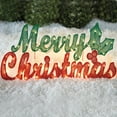 thumbnail image 1 of 3 Ft Pre-Lit Merry Christmas Outdoor Sign (50 LED Warm Lights), 1 of 1