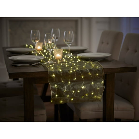 BrylaneHome Pre-Lit Table Runner