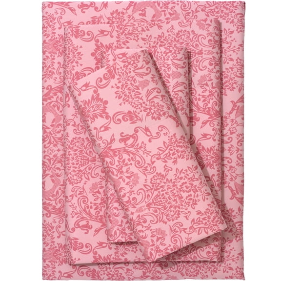 BrylaneHome Printed Damask 6 Piece Sheet Set