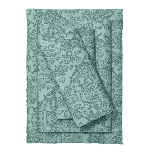 BrylaneHome Printed Damask 6 Piece Sheet Set