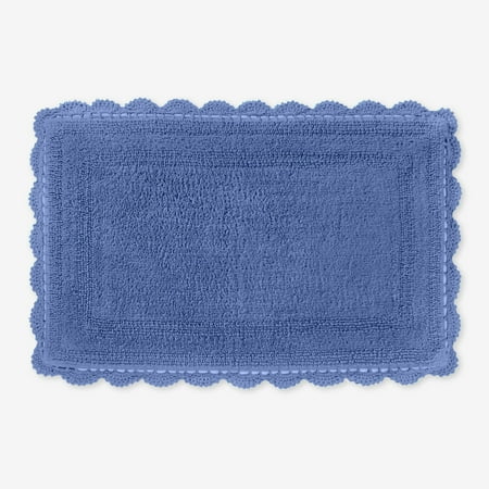 BrylaneHome Rectangular Crochet Bath Mat