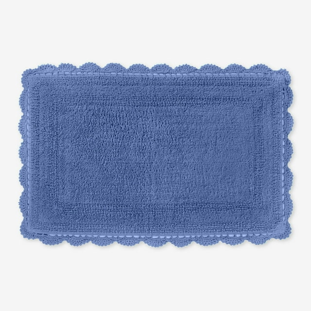 BrylaneHome Rectangular Crochet Bath Mat