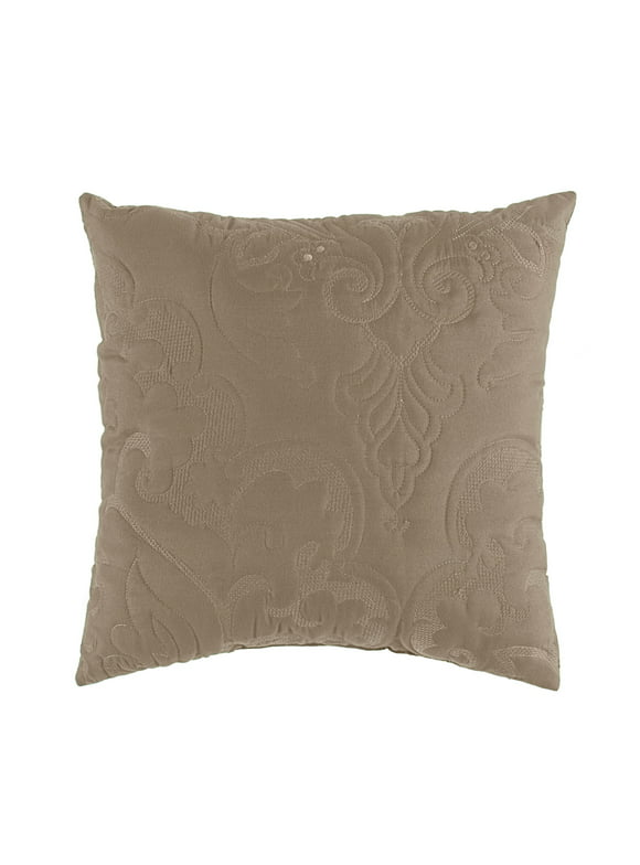Brylanehome Amelia 16" Square Pillow, Taupe