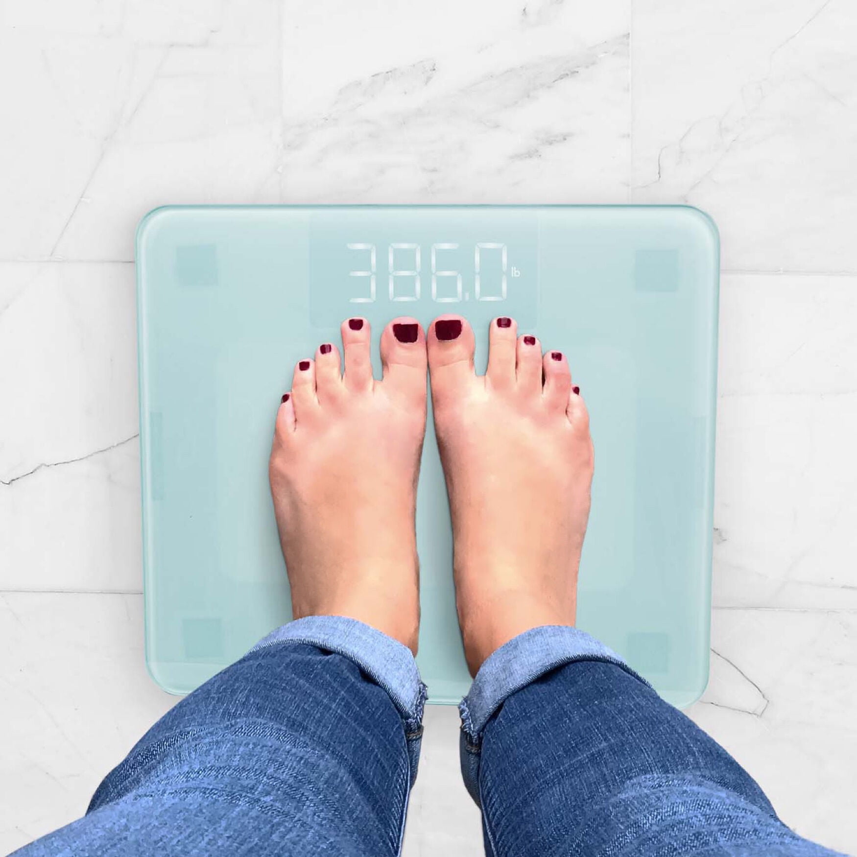 Brylanehome Bathroom Weight Scale with Clear View Display Scale & WiFi, 600lb Capacity