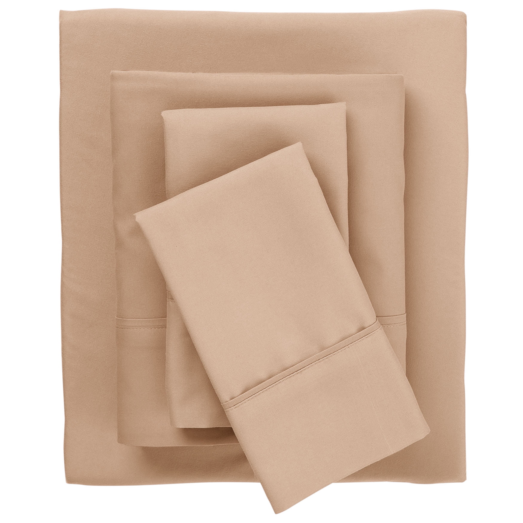 Brylanehome Bed Tite Microfiber Sheet Set King, Fawn
