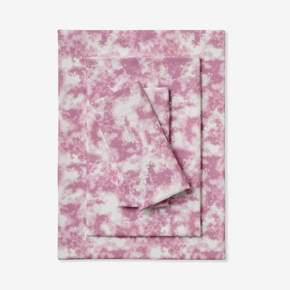 Brylanehome Bh Studio Extra Deep Print Sheet Set - Twinxl, Dusty Lavender Tie Dye