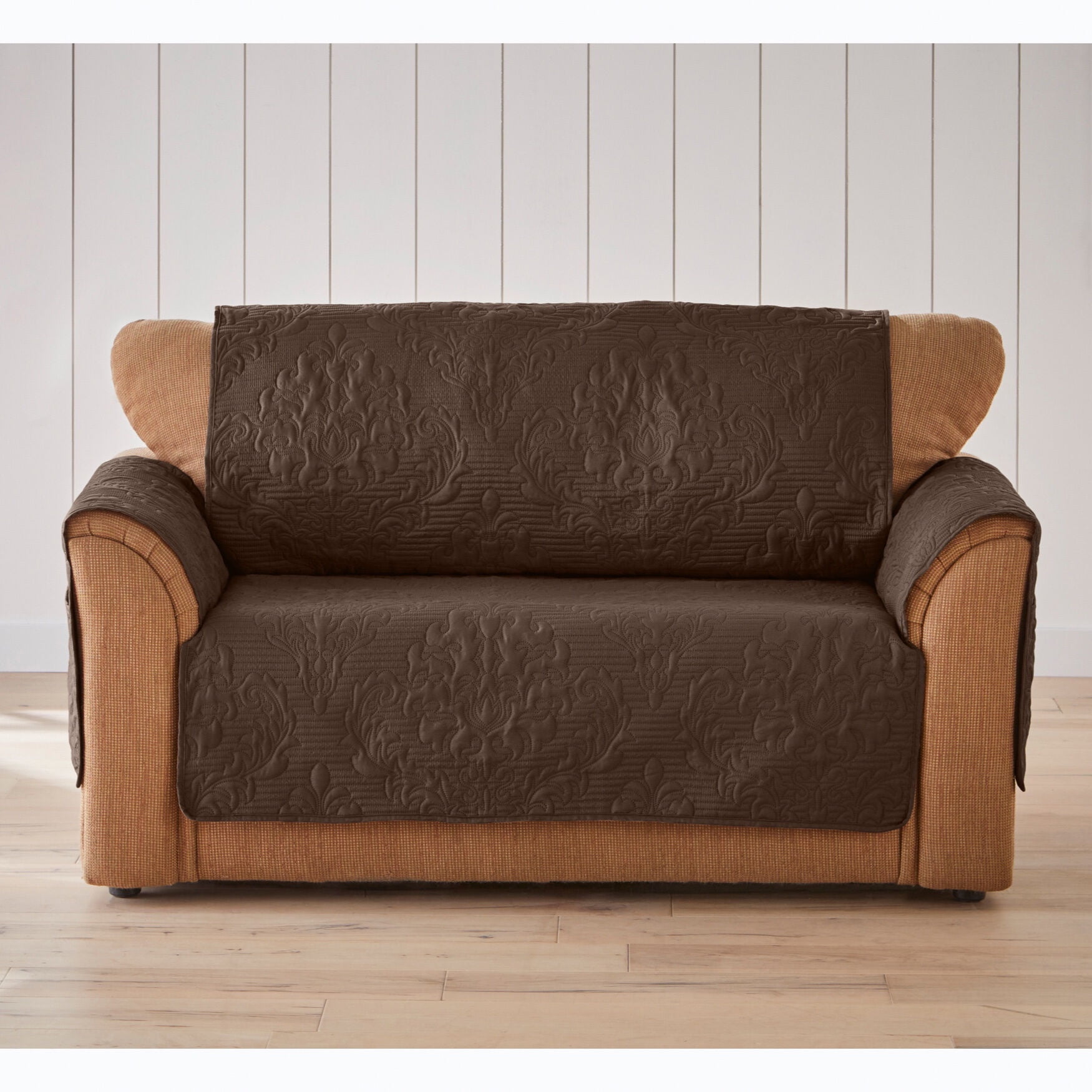 Brylanehome Pinsonic Loveseat Pet Protector, Chocolate Furniture Cover