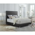 thumbnail image 1 of Brynklie Black PU Leather Bed - Nailhead Trim Queen, 1 of 9