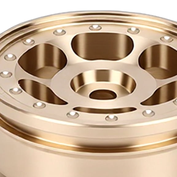 Brynna 1/30 RC Car Wheel HubScale 4PCS Wheel Hubs Fit for SCX30 1/30 Scale Simulated Crawler 0.7 Inch RC Car Brass Hub