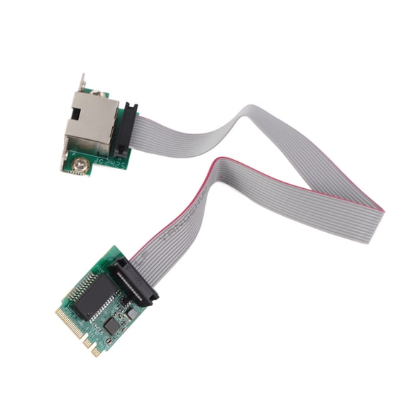 Brynna 10M/1G/100M Multi Gigabit M.2 Network CardM.2 A E Ethernet Network Card, M.2 2.5G Ethernet Network Card Single Port RJ45 for 7 8 10 11 for Desktop Computer