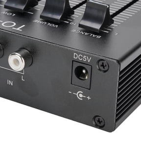 Brynna 3 Band Equalizer Phono Preamp, Aluminum Alloy Record Player Preamplifier EQ for Home