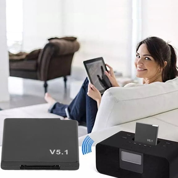 Brynna 30 Pin ReceiverReceiver Dock Speaker Bluetooth Receiver Suitable for SoundDock Music Docking Station 30 Pin Connector Bluetooth 5.1 Adapter