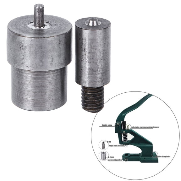 Brynna 45# Steel Grommet Hand Press Machine Setter Eyelet Puncher Grommet Die Mold Manual Installation Tool 4mm