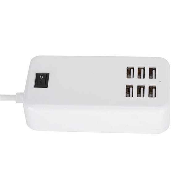 Brynna 6 Port Charger AdapterCharger Adapter, Charger Hub with 6 X USB for Most People for Mobile Phones MP3, MP4, Camera US Plug