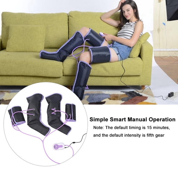 Brynna Air Compression Massager Leg Air Compression Leg Massager Electric Circulation Leg Wraps For Foot Ankles Calf