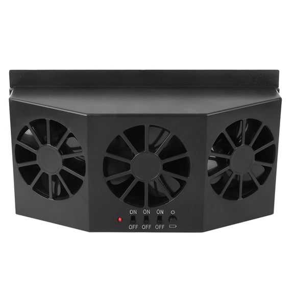 Brynna Automobile Air Vent Ventilator Car Ventilator, Car Solar Fan Automobile Air Vent Ventilator for Cigarette Odors for Eliminate Pet