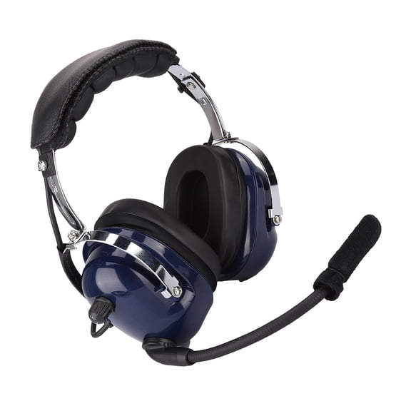 Brynna Aviation Headset24dB Noise Reduction Hearing Protection, Clear Voice, Dual Plug Pilot Headphone for Aviation, Double Channels Audio Speaker, Adjustable Headband, Windproof Foam Microphone,