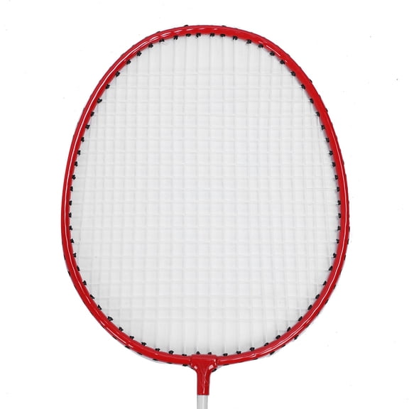 Brynna Badminton ShuttlecocksSports Badminton Rackets, Iron Alloy Badminton Rackets Set with Nylon Shuttlecocks Carrying Bag for Outdoor Games Red