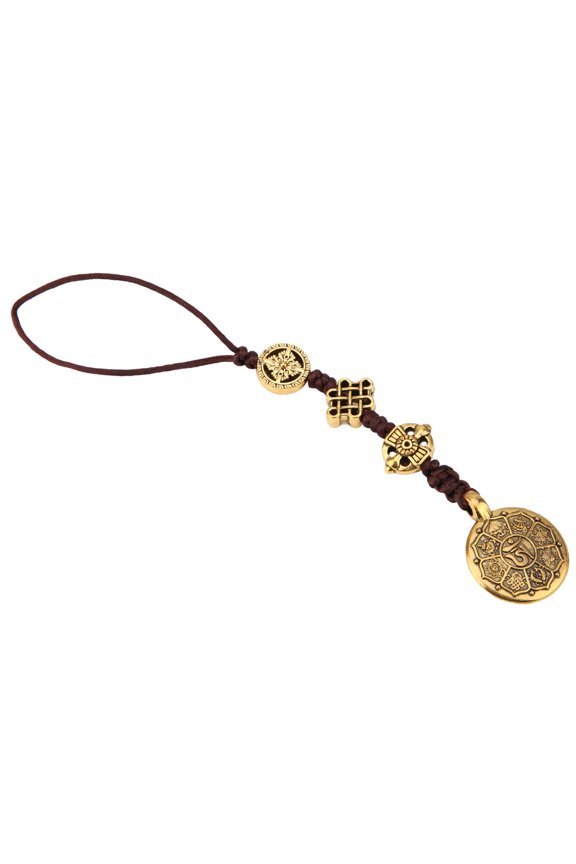 Bagua Amulet Amulet Necklace Pendant, Hand Carved Amulet for Waist Hang Decoration for Home Decoration