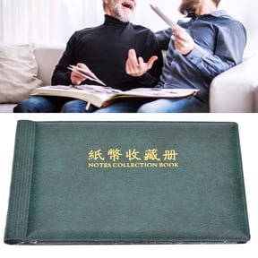 Brynna Banknote Collection Book Collection 30 Pages Paper Money Currency Banknote Collection Book Storage Album Bill Money Holder