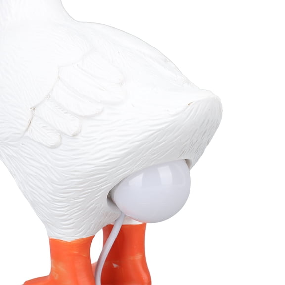 Brynna Bedroom Warm Night Light Funny Goose Table Lamp, USB Powered Decorative Sturdy Creative LED Duck Egg Lamp Button Control for Home