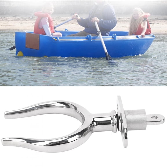 Brynna Boats Raft AccessoriesSide Mount Line Oarlock, Boat Stainless Steel Rowlock 316 Stainless Steel Material for Outdoor for Yachts