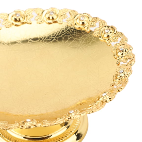 Brynna Cake Platter Cake Stand, Cake Plate Serving Platter European Style Iron Alloy for Wedding