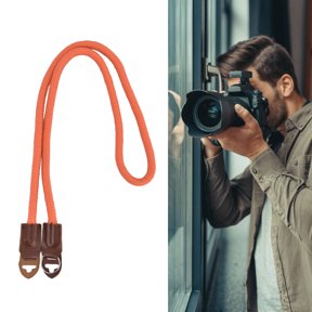 Brynna Camera Accessory Camera Strap, Climbing Rope Camera Neck Belt for Digital SLR Orange
