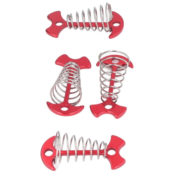 Brynna Canopy Pegs Tent Nails, Extended Tent Pegs Corrosion 77mm Length Sturdy for Camping Red