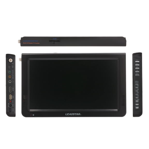 Brynna Car Digital TV10 Inch Portable Digital ATSC TFT HD Screen LED TV Video Player for Car Caravan Camping Outdoor or Kitchen Support USB SD Card