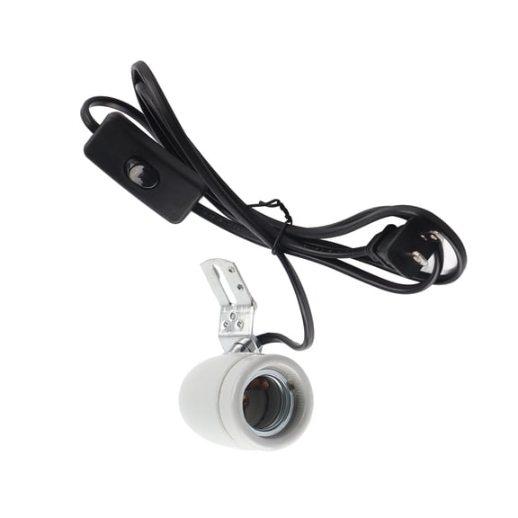 Brynna Ceramic Heat Lamp Holder Heat E27 Rotatable Reptile Pet Clip Heat Lamp Bulb Base Socket Holder 300W