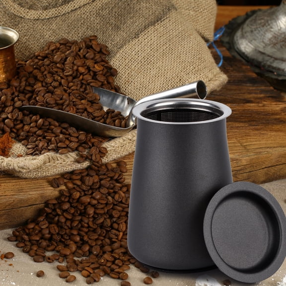 Brynna Coffee Sieve Powder Sieve, Coffee Powder Filter Stainless Steel for Home Use Black
