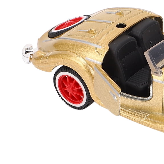 Brynna Collectible Convertible Car Model Convertible Car Model, Alloy Convertible Car Model 1:32 Scale for Kids Gold