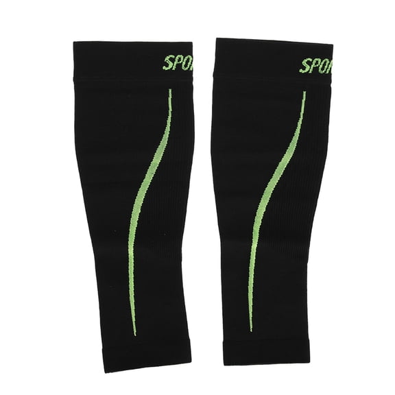 Brynna Compression Running Exercise Support Sports Leg Calf Brace Sleeve Shin Support Compression Running Exercise Black L/XL