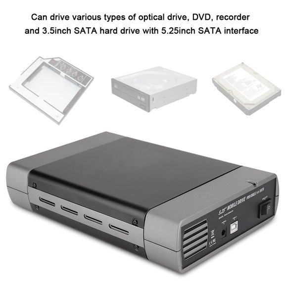 Brynna Computer Accessories External Optical Drive, Optical Drive Box 5.25in for OS 9.0 for /7/8/10 US Plug