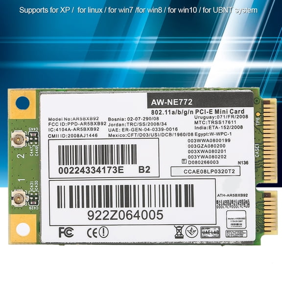 Brynna Computer SupplliesDrive Free Network Card, 802.11A/B/G/N Wireless Network Card for Notebook Computers for Desktop