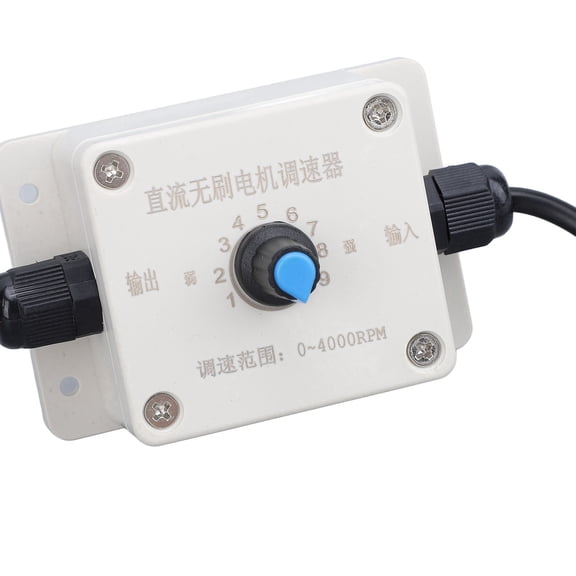 Brynna Concrete with Speed Controller Electric Vibrating Motor, Brushless Concrete Vibrator Motor 4000RPM with Speed Controller for Construction 40W