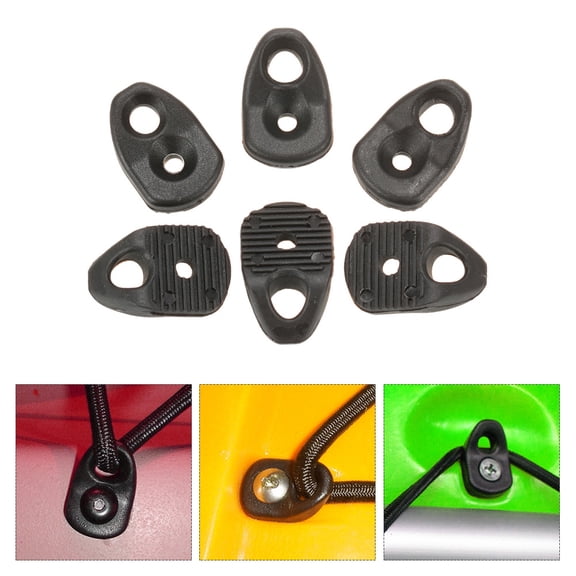 Brynna Deck Fitting6pcs Kayaking Canoeing Rafting Nylon Single Eyelet Tie down Loop Safety Anchor Deck Fitting