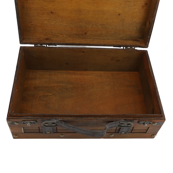 Brynna Decorative Suitcase Synthetic Wood Suitcase, Synthetic Wood Suitcase Box Vintage for Household Goods