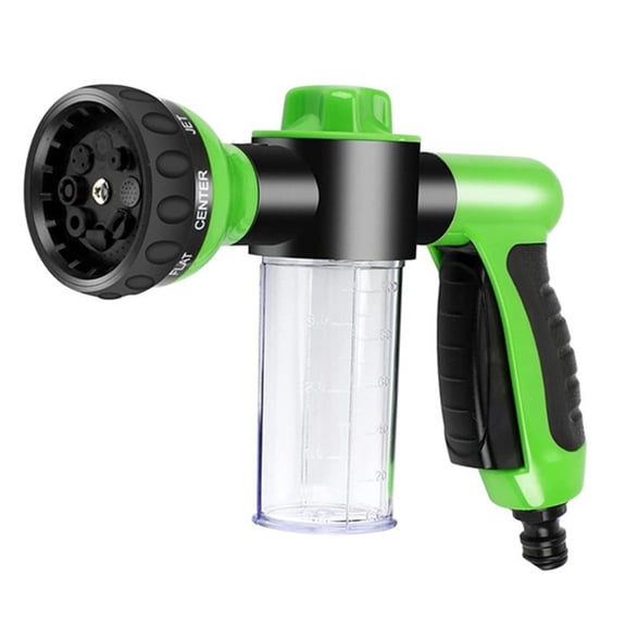 Brynna Dog Bathing Sprayer 8 Spray Patterns Pet Shower Sprayer with 4 Faucet Connectors, High Pressure Cleaning Water Gun for Car Wash, Dog Bathing, Watering Plants