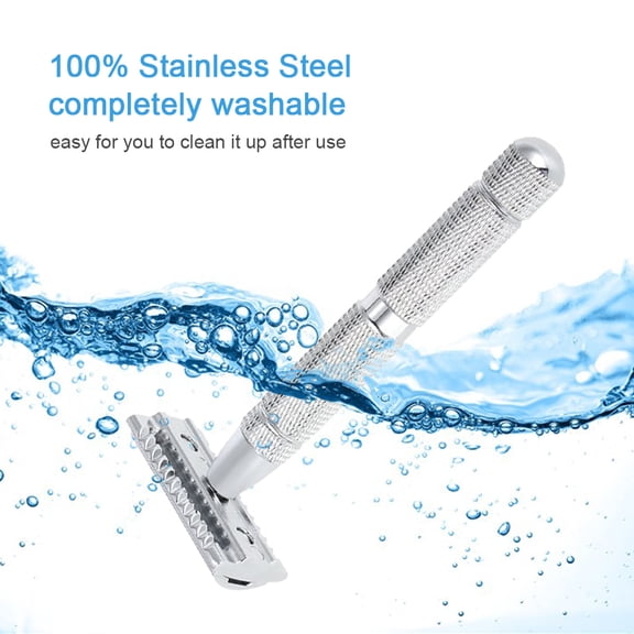 Brynna Double Stainless Steel Safety Traditional Men's Double Edge Shaving Manual Beard Shaving Tool