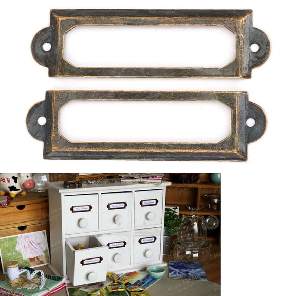 Brynna Drawer Drawer Label Sign Retro Students DIY Shelf Notes 20pcs Drawer Tag Accessories