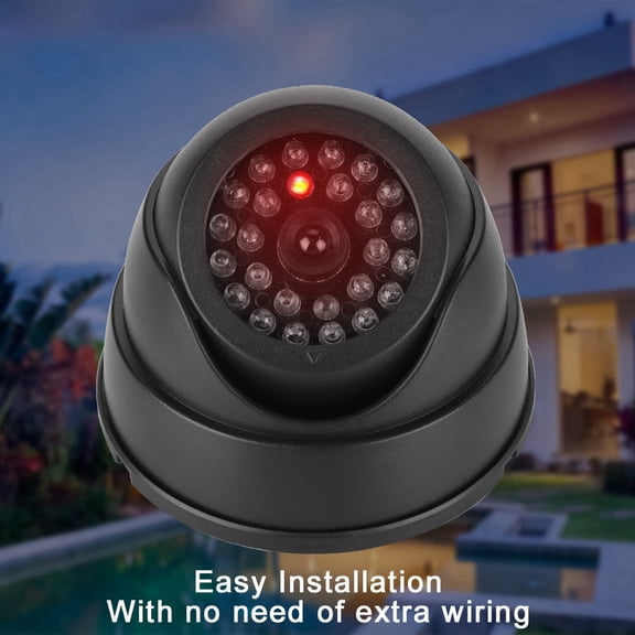 Brynna Dummy Security Camera MR-18 Dummy Fake Dome Camera CCTV Surveillance Security Camera with 30pcs IR LEDs