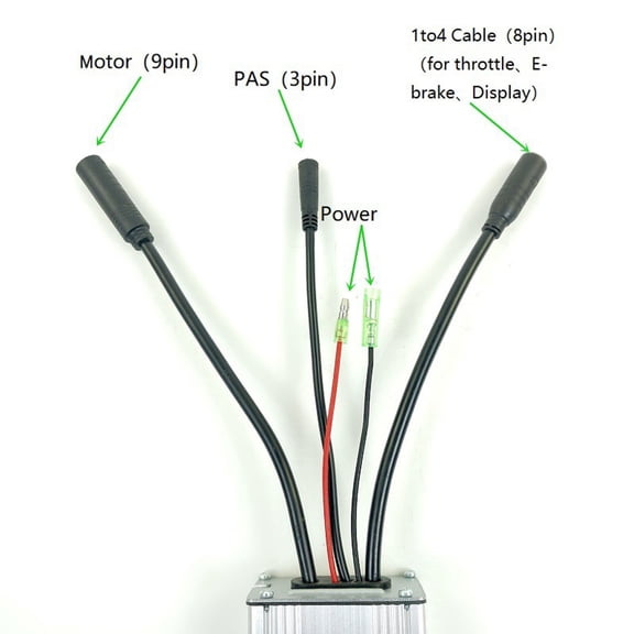 Brynna E scooter Controller36V/48V Controller, Motor Brushless Waterproof Adapter with Hall, Aluminum Alloy Electric Scooter Controller for E Bicycle